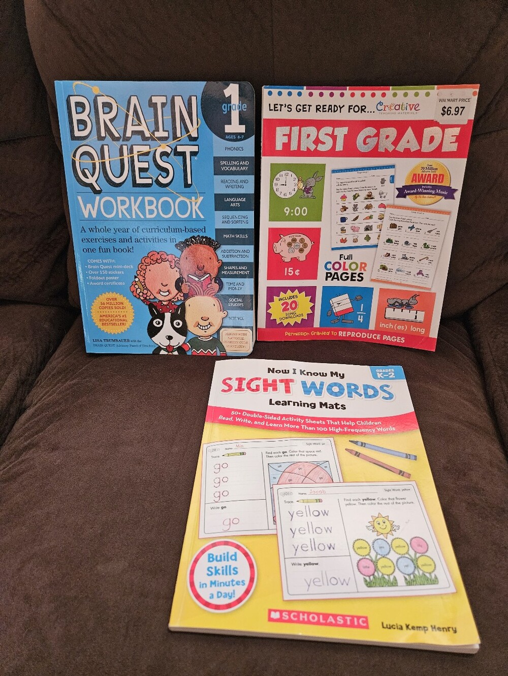 NEW GRADE 1   3 WORKBOOKS LOT